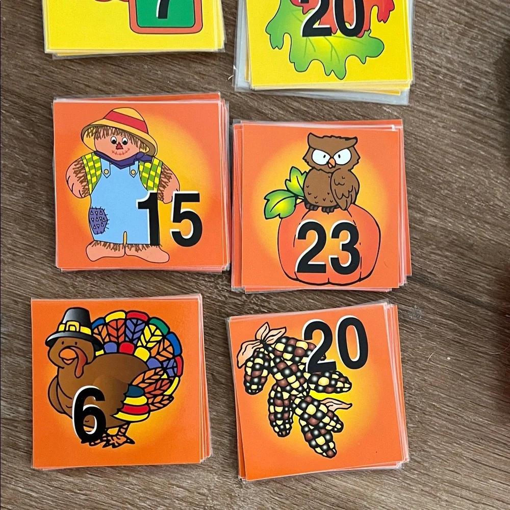 Monthly Numbers for Classroom Calendars Pocket Chart